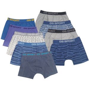 Gino Santi - Boxershorts - Assorti Kleur - 9-Pack - Katoen