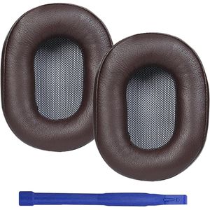 Vervangende oorkussens voor hoofdtelefoon - Reparatieonderdelen compatibel met hoofdtelefoon - Bruin, Set van Oorkussens - Hoofdtelefoon Onderdelen, MDR-1A / MDR-1ADAC Compatibel