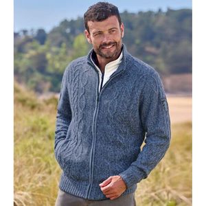 ATLAS FOR MEN - Tricotvest - Gemêleerd Blauw - Heren