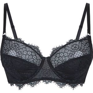 LingaDore - Niet Voorgevormde BH Peacock - maat 75C - Groen/Zwart