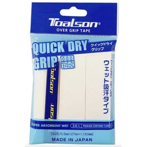 Toalson Quick Dry Overgrip Wit (Nieuw2024) - Tennis Padel - 3 Stuks