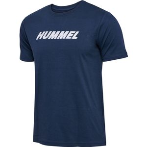 Hummel - Hmlelemental Logo Cotton Tee - T-shirt - Dress Blues