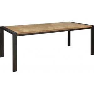 Woonexpress Eettafel Tilburg - MDF - Naturel - 160x77x90 cm (BxHxD)