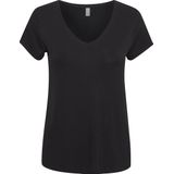 Shirt - CU Poppy - Effen - V-hals - Kwartmouw - Losse Pasvorm