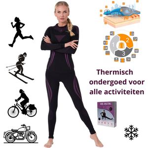 Thermisch ondergoed voor alle activiteiten, maat XL , dames set, thermoshirt en thermobroek, kleding, sport, winter
