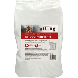15 kg Millor premium extruded fresh meat puppy chicken grain free hondenvoer