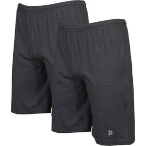 2-Pack Donnay - Ess. joggingshort (Roy) - Sportshort - Charcoal marl (037) - maat M