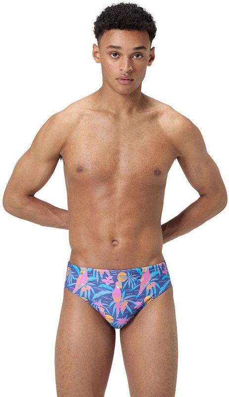 Speedo - Allover Digital - Zwemslip - Blauw - 8 cm