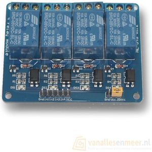 5VDC Relais board 4-kanaals Arduino