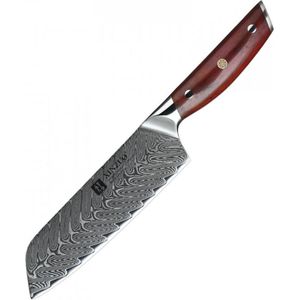 Xinzuo B27 Yi - Santokumes - 31.5 cm - Damascus Staal - Rozenhouten Handvat