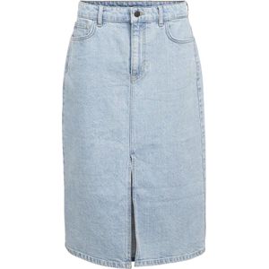 Object Rok Objellen Midi Mw Denim Skirt Noos 23044069 Light Blue Denim Dames Maat - M