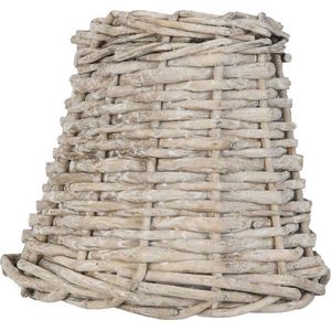 Lampenkap Ø 14*12 cm / E27 Beige Rotan Rond Rieten Lampenkap