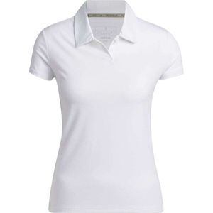 Adidas Go-to Heathered Poloshirt Golf Dames Wit Maat S