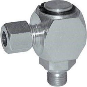 G 1/4'' Buitendraad x 10L Verzinkt Stalen Elbow 90deg Draaidoorvoer 315 Bar DIN 2353 - FL2E-MC-EZN-014G-10-L