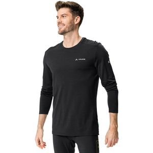 Vaude - Monviso - T-shirt - Zwart - Lange Mouwen - Merino Wol