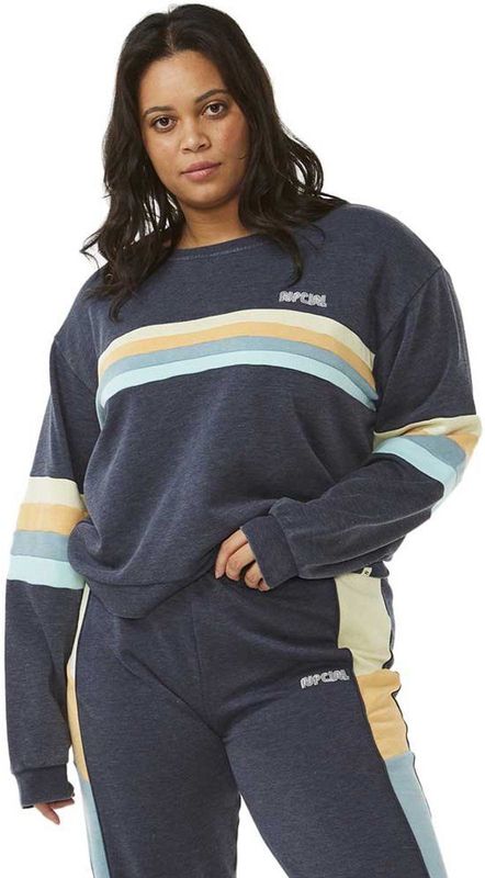 Rip Curl Surf Revival Panelled Sweatshirt Blauw 2XS Vrouw