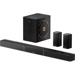ULTIMEA Skywave X40 5.1.2 Systemen met Dolby Atmos - Soundbar met subwoofer en 2 achterluidsprekers - Soundbar voor tv - Zwart