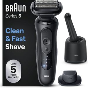 Braun Elektrisch Scheerapparaat Series 5 - Met SmartCare Center - EasyClick-opzetstukken - 52-N7200cc - Zwart