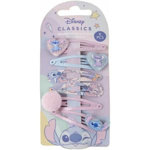 Stitch - Haarspeldenset - Pastelkleuren - 6-delige Set - Met Disney-karakters