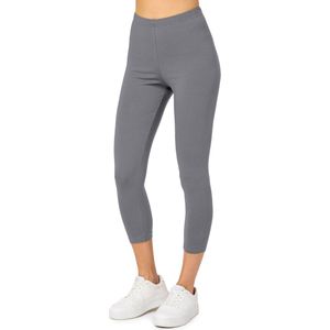 Merry Style - MS-MS10-199-LE - Capri Leggings - Grijs - 3/4 Lengte - Katoen