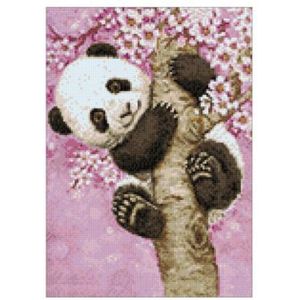 Wizardi diamond painting – Sweet Panda - 27 x 38 cm