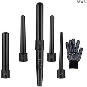 RFWR® 5-in-1 Krultang met Keramische Coating en Temperatuurinstelling voor Diverse Haarstijlen