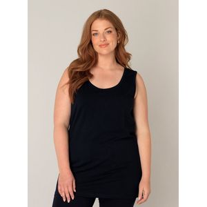 BASE LEVEL CURVY Amina Top - Dark Blue - maat X-0(44)
