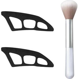 3 stuks oogschaduwsjabloon, oogschaduwtool, 2 stuks eyeliner-sjabloon voor beginners, snelle oogschaduw-applicator, oogschaduwsjablonen voor ogen