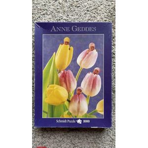 Babys in Tulpen -Voorjaar -Anne Geddes 1000 Stukjes Puzzel
