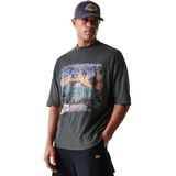 New Era - NBA Washed Graphic - T-shirt - Grijs - Korte Mouwen
