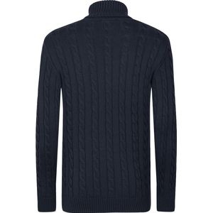 Felix Hardy Coltrui - Gebreide Trui - Sweater Heren Navy