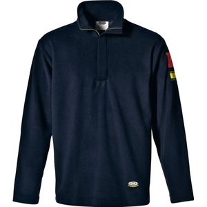 SIR SAFETY FLAMESTAT Half zip Werktrui HEREN Veiligheidstrui Blauw - Vlamvertragend - Antistatisch - Modacryl Katoen Mix