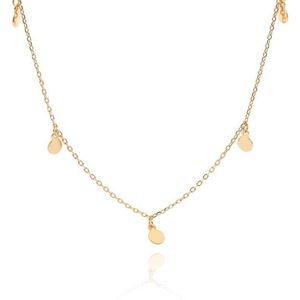 Ketting Little Coins - S925 zilver met 18 karaats goud