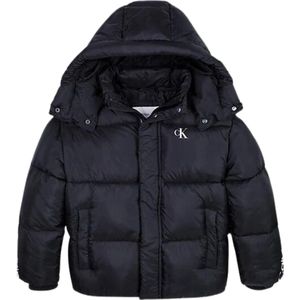 Calvin Klein CKJ LOGO TAPE PUFFER Jongens Jas - Black - Maat 152