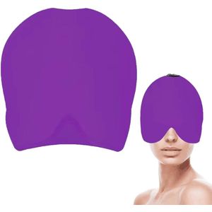 Koelmasker voor Hoofdpijn - Rekbaar Migraine Muts voor Koude en Warme Behandelingen