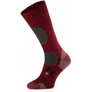 Black Peak Merino Wandelsokken Maat 35-38 Bordeaux
