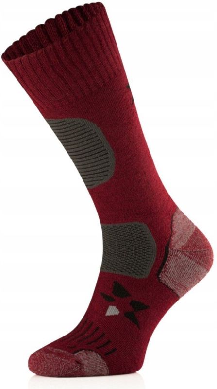 Black Peak Merino Wandelsokken Maat 35-38 Bordeaux