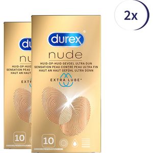 Durex Nude Extra Lube 10st x 2