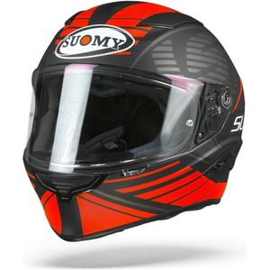 Suomy Speedstar Sp1 Mat Zwart Rood Integraalhelm - Motorhelm - Maat S