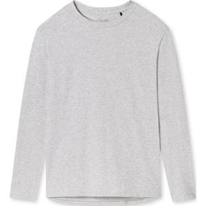 SCHIESSER Mix+Relax T-shirt - dames shirt lange mouwen grijs-gemeleerd - Maat: 46