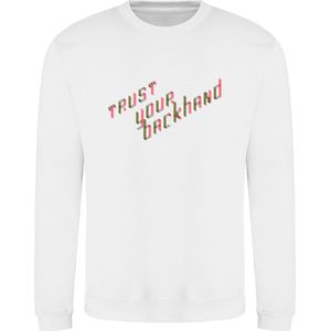 Heren tennis sweater - trust your backhand