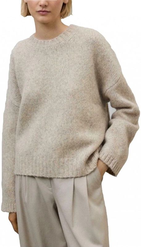 Ecoalf - Womens Kiwi Knit - Wollen Trui - Beige