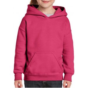 Gildan sweater met capuchon - roze - voor kinderen - kinderkleding - lange mouwen - Hoodie 140/152