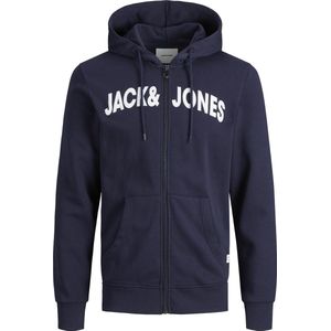JACK&JONES JJNAVY SWEAT ZIP HOOD Heren Vest - Maat XL