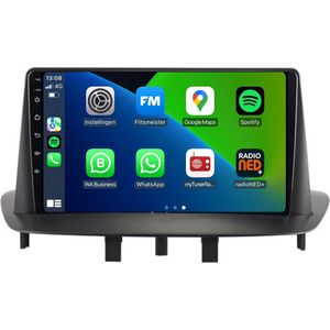 Carplay autoradio voor Renault Megane 3 | Fluence | 2008 t/m 2016 | Android 13 | Draadloos Apple Carplay & Android Auto | 2GB + 32GB | 8-Core processor | Davilon | 2025 model | 2008 2009 2010 2011 2012 2013 2014 2015 2016 | Bluetooth & Wifi