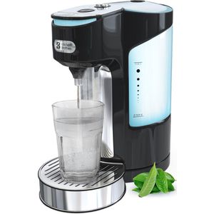 KitchenBrothers Heetwaterdispenser - 2L - Instant Waterkoker - 9 standen van 180 t/m 300 ml -Heetwatertap - 3000W - RVS/Zwart