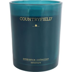 Countryfield Geurkaars Adventures-sAmbiance Collections-sPetrols-sØ10 cm