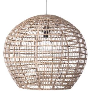 LM-Collection Tai Bol Hanglamp - Ø60x60cm - E27 - Naturel - Rotan - hanglampen eetkamer, hanglamp zwart, hanglampen woonkamer, hanglamp slaapkamer, hanglamp kinderkamer, hanglamp rotan, hanglamp hout, hanglamp industrieel