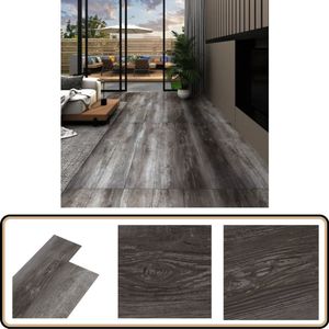 vidaXL Vloerplanken - Zelfklevend PVC - 5,21 mÂ² - Gestreept Hout Pvc Vloeren - Pvc Vloerplanken - Vinyl Vloer - Laminaat Look - Zelfklevende Vloer