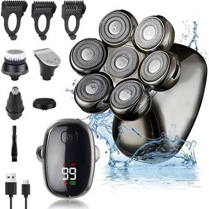 Elektrisch Scheerapparaat voor Heren - 7D Precisie Scheerervaring, Waterdicht en Oplaadbaar, LED-Scherm